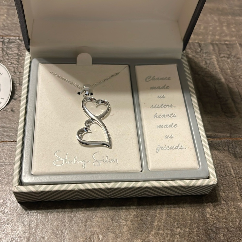 Straight From The Heart Sterling Silver Necklace